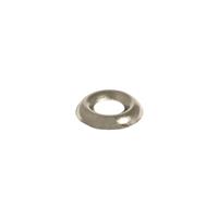 Unbranded Screw Cup Solid Brass No. 10 Nickel Plated (200 Pack) in Brass Nickel