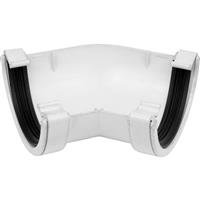 Aquaflow 112mm Half Round Gutter Angle 120deg in White PVCU