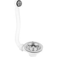 Viva Stainless Steel Basket Strainer Waste 1 1/2" with Round Overflow