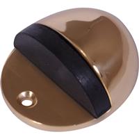 Oval Door Stop in Brass