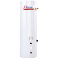 RM Cylinders RM Optimum Stainless Steel Indirect Unvented Hot Water Cylinder 1280 x 545 180L in White
