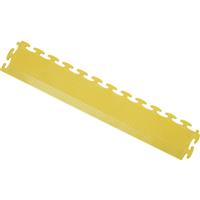 Blue Diamond Tuff-Tile Texture Edge 50cm - (4 Pack) in Yellow PVC