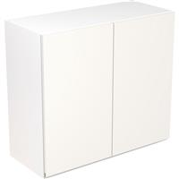 Kitchen Kit Flatpack J-Pull Kitchen Cabinet Wall Unit Super Gloss 800mm in White MFC