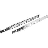 Unbranded Ball Bearing Drawer Runner 550mm (2 Pack) in Silver Steel