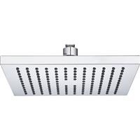 Ebb and Flo Ebb + Flo Fixed Square Shower Head 200mm in Chrome Brass