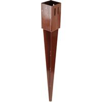 Powapost EasyGrip Post Spike 75 x 75 x 600mm Powder Coated Steel