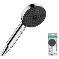 Hansgrohe Pulsify Select S Relaxation 3 Jet EcoSmart 105 Shower Handset in Chrome ABS