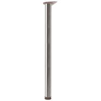 Hafele Breakfast Bar Leg 60 x 870mm in Chrome Zinc Alloy
