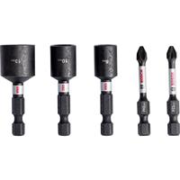 Bosch Impact Nut Driver & Screwdriver Bit Set in Black Steel