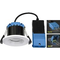 Luceco FType Compact Recessed Smart Fire Rated IP65 Downlight 6W 580lm in White