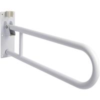 Croydex Drop Down Grab Bar in White Steel