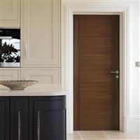JB Kind Tigris Internal Door FD30 44 x 1981 x 838mm in Walnut Veneer