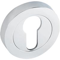 Eclipse Euro Escutcheon Polished in Chrome Zinc