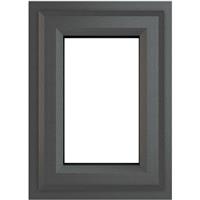 Crystal Casement uPVC Window Top Opening 610mm x 610mm Clear Triple Glazed /White in Grey