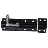 Centurion Tower Bolt 100mm in Black Steel
