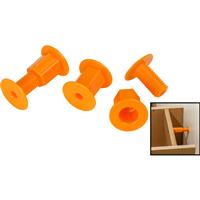 Space Plug Kitchen Unit Fitting Regular (10 Pack) in Orange Metal