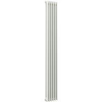 Arlberg 3-Column Vertical Radiator 2000 x 302mm 3744Btu in White Steel