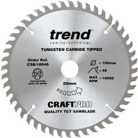 Trend Craft Circular Saw Blade 160 x 48T x 20mm CSB/16048