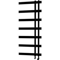 Towelrads Horton Towel Radiator 1200 x 500mm 1352Btu in Black Steel