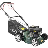 Webb Classic 41cm Self Propelled Petrol Rotary Lawnmower 132cc in Black/Green Steel