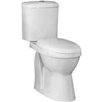 Nuie Doc M Pack with Raised Height Toilet in White Polypropylene