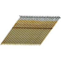 DeWalt 34 Degree Galvanised Ring Shank Wire Collated Nail 2.8mm x 75mm (2200 Pk) in Gold Galvanised Steel