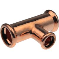 Pegler Yorkshire Xpress Press Fit Reducing Tee 22 x 22 x 15mm (10 Pack) in Copper