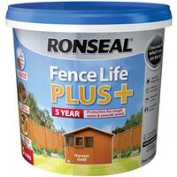 Ronseal Fence Life Plus 5L in Harvest Gold