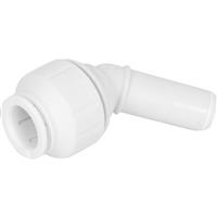JG Speedfit 135deg Stem Elbow 15mm in White Plastic