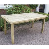 Forest Garden Rosedene Table 76cm (h) x 160cm (w) x 90cm (d) Timber