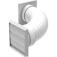 Verplas Tumble Dryer / Cooker Hood Kit 100mm in White