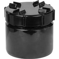 Aquaflow 110mm Screwed Access Cap in Black