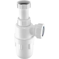 McAlpine Adjustable Inlet Bottle Trap 1 1/2" C10A in White Plastic