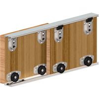 Rothley ARES2 Sliding Door System 1800mm 2-Door in Silver Aluminium