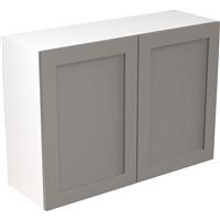 Kitchen Kit Flatpack Shaker Kitchen Cabinet Wall Unit Ultra Matt 1000mm in Dust Grey MFC