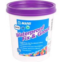 Mapei Waterproof Fix & Grout Tile Adhesive 1.5kg in White