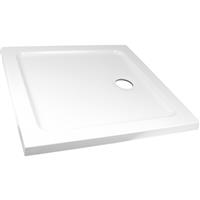 Resinlite Low Profile Shower Tray 800 x 800mm in White Polymer Resin