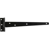 Perry Light Duty Tee Hinge 200mm (2 Pack) in Black