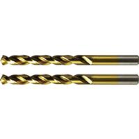 Minotaur HSS Titanium Drill Bit 4.0 x 75mm (2 Pack) Steel