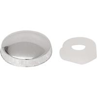 Unbranded Plastic Dome Screw Cover Polished (25 Pack) in Chrome