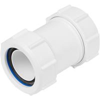 McAlpine Straight Connector 1 1/4" S28M in White