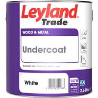 Leyland Trade Undercoat Paint 2.5L in White