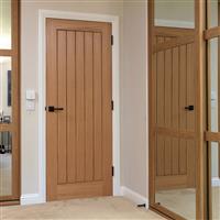 JB Kind Thames Original Internal Door Pre-Finished FD30 44 x 2040 x 726mm in Oak Veneer