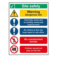 Centurion Site Safety Sign 400 x 300mm