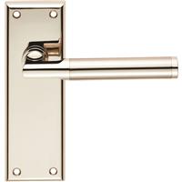 Serozzetta Sessanta Door Handles Latch Polished / Satin (Pair) in Nickel