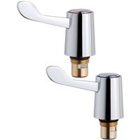 Unbranded Lever Basin Tap Reviver Kit 1/2" (2 Pack) in Chrome Brass