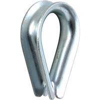 Wire Rope Thimble M4 (10 Pack) in Silver
