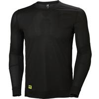 Helly Hansen Men's Lifa Crewneck Base Layer Top in Black