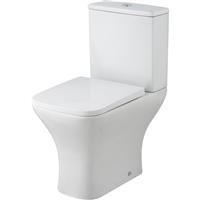 Nuie Ava Close Coupled Toilet and Soft Close Seat in White Vitreous China