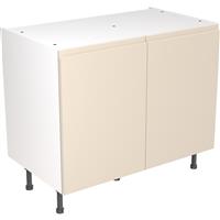 Kitchen Kit Flatpack J-Pull Kitchen Cabinet Base Unit Ultra Matt 1000mm in Cashmere MFC